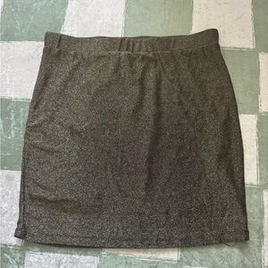 Hem & Thread Elegant Bronze/Gold Sparkle 80’s & 90’s vibe Women's Skirt Size L